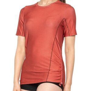 NWT Prana Women’s Catarina Short Sleeve Sun Top Liqueur Wabi Stripe Size S